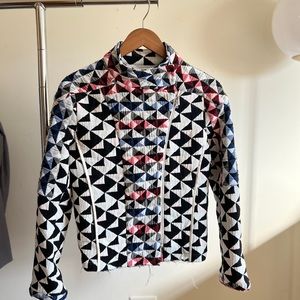 IRO tweed biker jacket